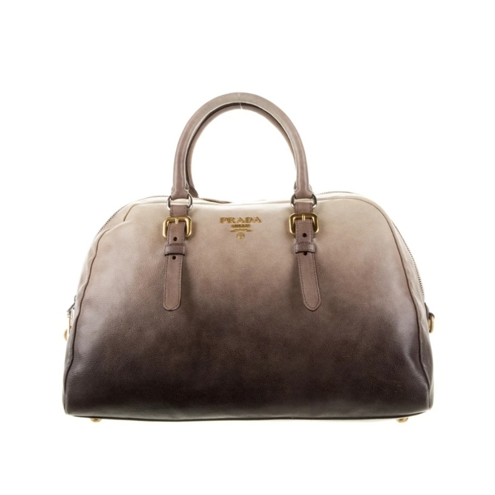 Prada Leather Ombre Sfumato Hand Bag